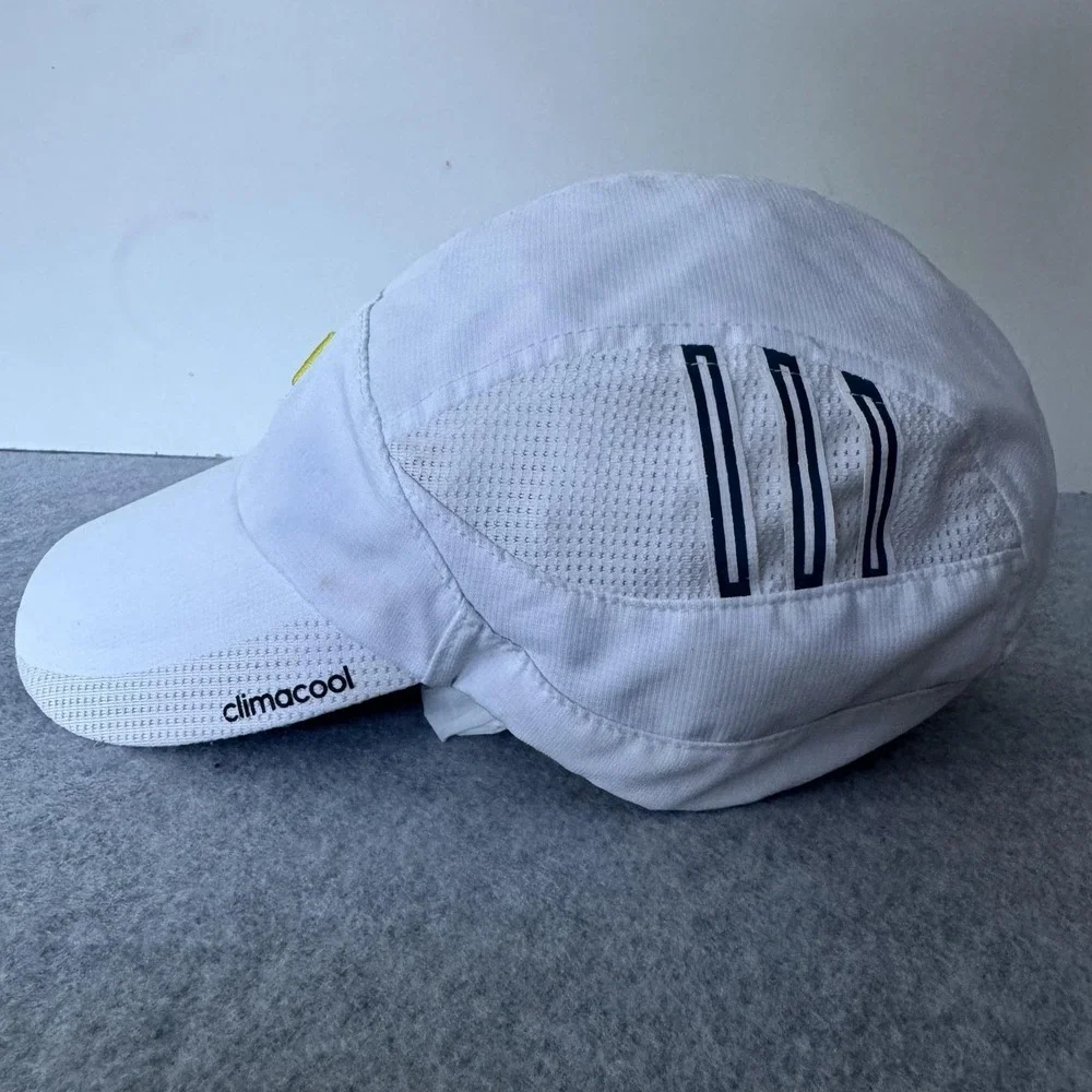 Adidas Climacool Hat Cap Strap Back White Mesh 3 Stripe Logo One Size Womens